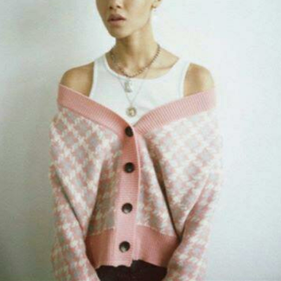 Zara | Sweaters | Pink Plaid Knit 